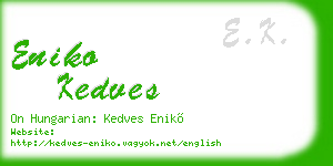 eniko kedves business card